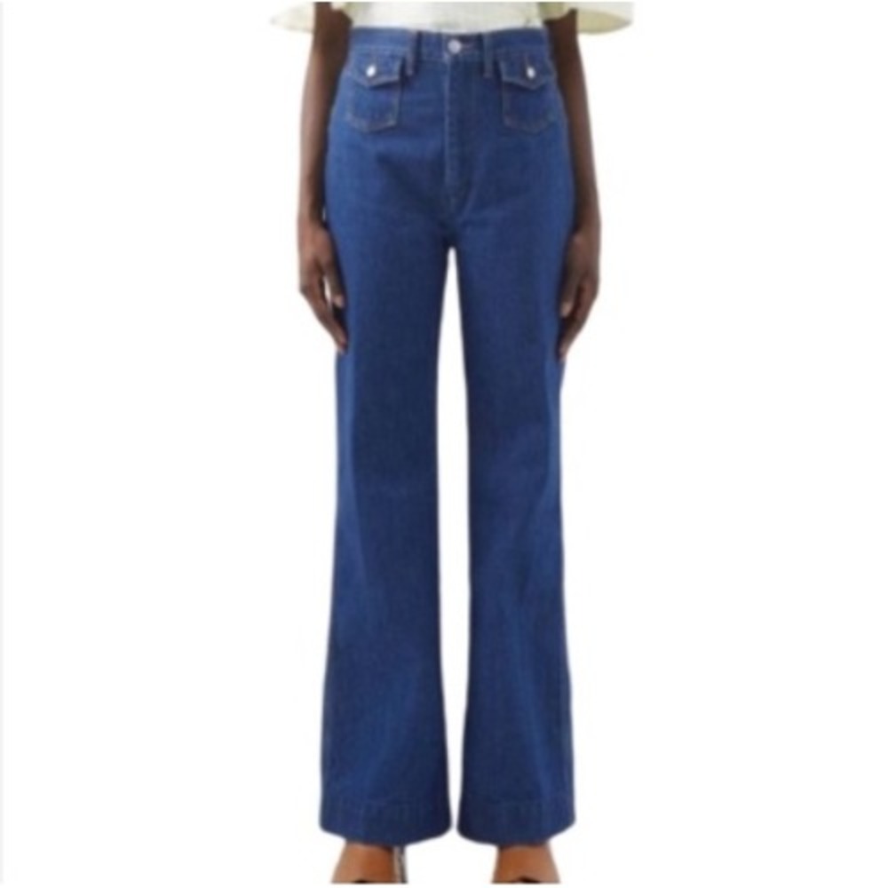Re/Done 70s High‎ Waist Wide Leg Jeans Size 29
